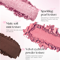 Palette de fards à paupières 5 couleurs effet mat et scintillant, multifonction, waterproof, longue tenue, pour le visage – Meilleure vente
