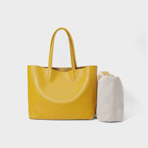 Borsa Tote classica <span class=keywords><strong>da</strong></span> donna in vera pelle con ciondolo nero borse <span class=keywords><strong>da</strong></span> <span class=keywords><strong>sera</strong></span> borsa a secchiello - Product Image 5