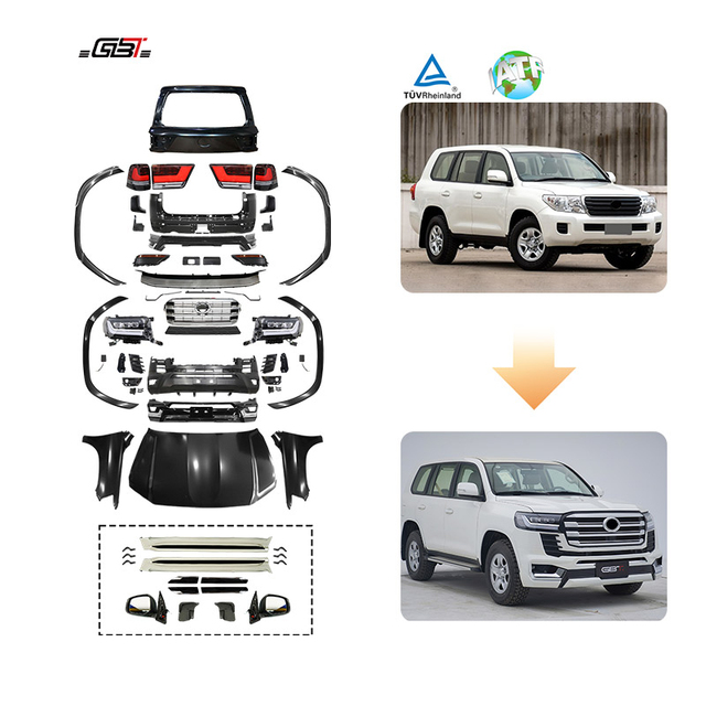 GBT LC200 to 300 Modellista Model Bumper Light Grille Headlight Tuning Parts for 2008-2015 Toyota Land Cruiser 200 Body Kit