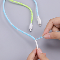 Enrouleur de protection de câble pour câble de données de charge USB Protection de câble, organisateur de câble de protection de cordon de données