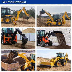 फ्रंट ब्लेड और बर्फ ब्लोअर लगाव के साथ बर्फ हटाने बैकहोए लोडर - Product Image 6