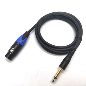 Cable de extensión <span class=keywords><strong>para</strong></span> amplificador de <span class=keywords><strong>guitarra</strong></span>, conector macho TS a XLR hembra de 6,35mm, receptor de micrófono inalámbrico - Product Image 2