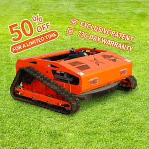 Livraison gratuite Tondeuse à gazon intelligente Rc Robot à distance Mini tracteur à essence Mini robot à virage zéro Chasse-neige à gaz Tondeuse à gazon à lame de neige - Product Image 1