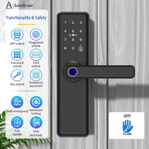 กุญแจล็อคอัจฉริยะ Aurelysse Tuya/TTlock แบบลายนิ้ว<span class=keywords><strong>ม</strong></span>ือ สำหรับประตูภายในบ้าน พร้อ<span class=keywords><strong>ม</strong></span><span class=keywords><strong>ม</strong></span>ือจับ ป้องกันการโจรกรร<span class=keywords><strong>ม</strong></span> ระบบรักษาควา<span class=keywords><strong>ม</strong></span>ปลอดภัยอัจฉริยะ - Product Image 2