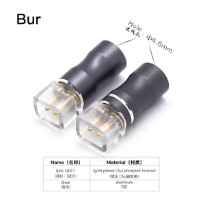Bur Fabrikası Erkek Dişi Konnektör 3-7 Delikli 4.5mm Pinler AC Çıkış Yepyeni Altın Kaplama Fosfor Bronz Kulaklık Adaptörü - Product Image 4