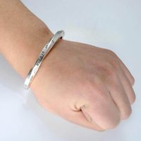 FANKE Bracelet Unisexe Rétro Viking Mobius en Acier Inoxydable Argent Thaïlandais, Style Européen et Américain, pour Fête Vintage