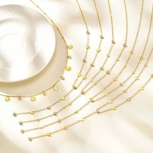 Chaîne de corps en acier inoxydable pour femme Hualanxin NC-2416 avec étoile, papillon, cœur, croix et zircon - Product Image 2