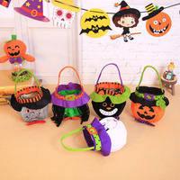 Sac fourre-tout citrouille sorcière Halloween pour enfants pour accessoires de déguisement de fête de bonbons de fête fournitures de fête décoratives