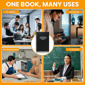 Libreta <span class=keywords><strong>de</strong></span> Direcciones y Teléfonos con Espiral, 384 Contactos, Organizador <span class=keywords><strong>de</strong></span> Nombres, Direcciones, <span class=keywords><strong>Correos</strong></span> Electrónicos y Números <span class=keywords><strong>de</strong></span> Teléfono - Product Image 6