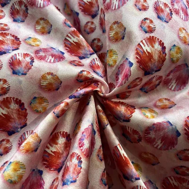 China Factory Silk Material Fabric 100% Pure Silk Custom Fabric Printing for Cloth