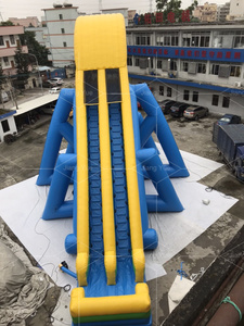 Toboggan gonflable commercial jaune et bleu pour <span class=keywords><strong>piscine</strong></span> d'été, adapté aux adultes - Product Image 4
