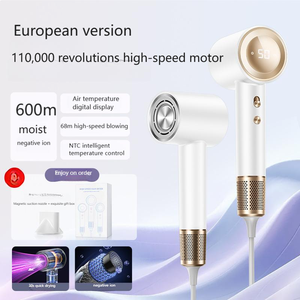 Secador de pelo de alta velocidad Anion Pantalla digital de temperatura del viento de alta potencia Control de temperatura inteligente Secado rápido Bajo ruido - Product Image 2