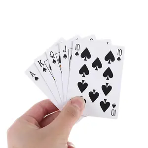 Yeni sınır ötesi tunus Poker Micr mermi sert kağıt nem geçirmez kağıt kartı toplama eğlence ve eğlence Poker kartı