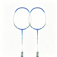 Raqueta de Bádminton de Fibra de Carbono Ultra Resistente Superior 4U, Marco Ligero de PU, Diseño de Eje Delgado con Junta en T Integrada