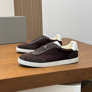 Men Designer Retro Low Top Sneakers Corduroy <b>Suede</b> Splicing Lace up Flat Casual Skate Walking Fashion LUxury High Quality <b>Shoes</b> - Product Image 4