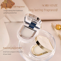 Parfum Padat Unisex Aroma Bunga Tahan Lama Ramah Lingkungan Portabel Set Hadiah Balsem Parfum Aroma Manis Keharuman Bunga