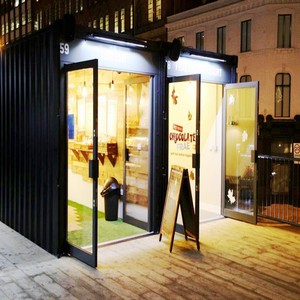 Contenedor de envío Modular Móvil desmontable, quiosco de comida rápida, restaurante y bar prefabricado, concepto de diseñador a la venta - Product Image 2