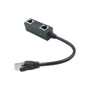 Cable Divisor de Red <span class=keywords><strong>RJ45</strong></span> LAN Ethernet de 1 a 2 Puertos, Adaptador Cat6, Conector 8p8c, Extensor - Product Image 4