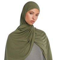 NOUVEAU Hijab en jersey liquide uni, extensible, de qualité supérieure, doux, avec des coutures soignées, non transparent, respirant et subtil.