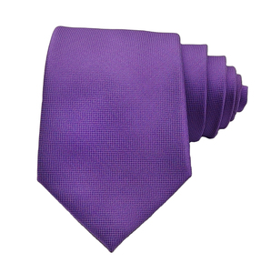 Wholesale <strong>Ties</strong> in Stock 20 Pcs MOQ Classic Purple Solid Color Series Men's Necktie Polyester Woven Skinny Business Neck <strong>Tie</strong> - Product Image 3