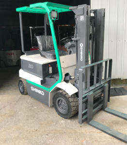 Chariot élévateur électrique compact d'occasion, chariot élévateur à fourche pour allées étroites, empattement super court, chariot élévateur SHINKO 2,5 tonnes, 2 tonnes, 1,8 tonne, 1,5 tonne - Product Image 5