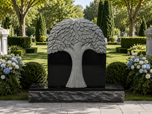 Estatuas Conmemorativas de Granito Americano Tradicional Angel Unionstone Modelo 18, Águila Tallada en Piedra Natural para Cementerio - Product Image 2
