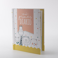 Agendas personnalisés A4 à couverture rigide pour bébé avec papier imprimé offset couleur CMYK laminé en velours