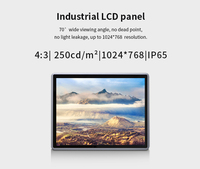 PC Panel Industri Sentuh Kapasitif Tanpa Kipas Laminasi Penuh 15 " Intel I5-4300U HD-MI 2 COM RS232/485 untuk Papan Menu Digital