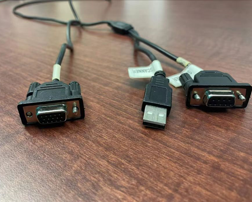 DB9 штекер/штекер и USB A-VGA 15Pin штекер/женский кабель