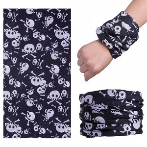 A buon mercato con teschio spettrale stampato senza cuciture per il viso Bandana passamontagna all'aperto per ciclismo integrale ghetta elastica per il collo - Product Image 6