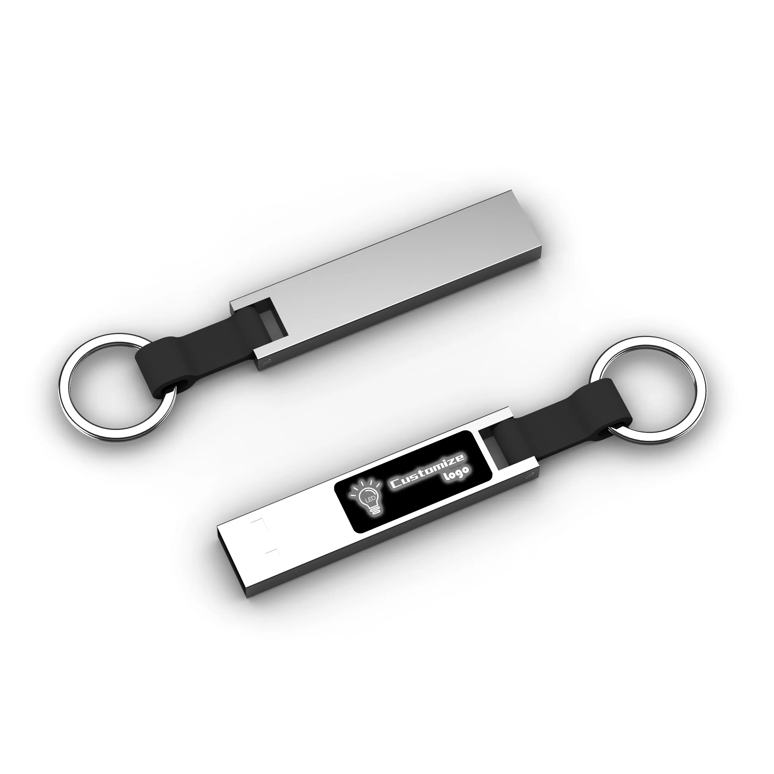 256 gb 64gb 3.0 memory stick 100% Custom Printing or Engraved Logo Mini Metal USB Stick Key Ring USB Flash Pen drive