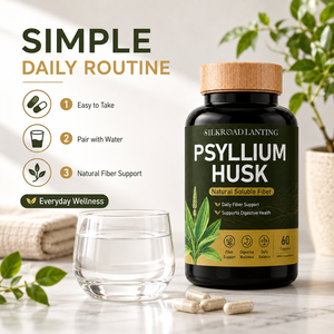 Cápsulas de Psyllium Natural de Alta Calidad con Empaque y Etiqueta Personalizados OEM/ODM, Suplemento para la Salud Intestinal - Product Image 3