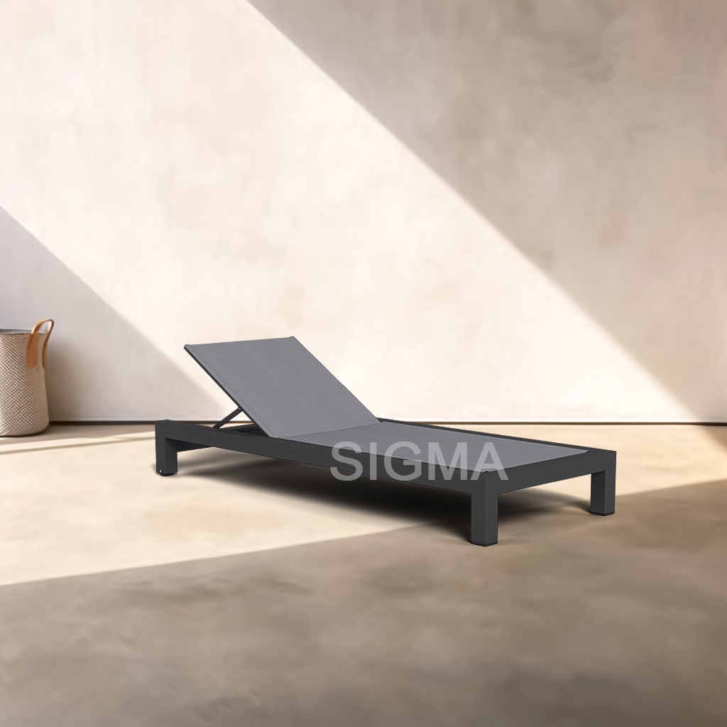 Aluminum Relaxing Pool Chair Sun lounge Factory Poolside furniture Outdoor Hotel lounge Chaise