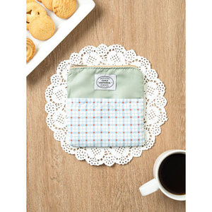 Accogliente Em tasca anteriore del telefono elegante Design blu con goffratura artigianale - Product Image 1