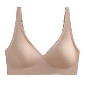 Sujetador sin costuras con textura de gelatina para mujer, bralette de realce sin aros de inspiración francesa, alisado lateral para moldear la espalda - Product Image 2