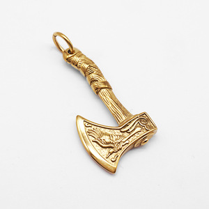 Collar con Colgante de Hacha de Batalla Vikinga Nórdica Punk Vintage, Acero Inoxidable Resistente al Agua y al Deslustre, Joyería de Moda para Hombre 2025 - Product Image 6