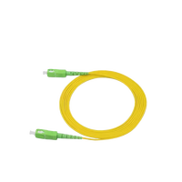 Cordon de brassage optique monomode SC-SC 3,0 mm à faible perte d'insertion, fibre G657A LSZH, jaune en option, pour équipement FTTH PON