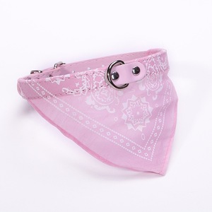Pink Paisley Pattern <b>Dog</b> Cat Bandana Collar Triangular Scarf Polyester Four Seasons Pet Apparel - Product Image 3