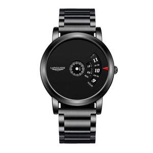 Reloj impermeable para hombre: modelo moderno de estilo coreano para estudiantes masculinos, reloj de cuarzo para parejas, completamente de acero. - Product Image 3