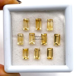 4x6mm Citrine Baguette Cut Pierres Précieuses En Vrac À Facettes Calibré Pierre Citrine Naturelle pour La Fabrication De Bijoux Fournisseur En Gros En Vrac - Product Image 4