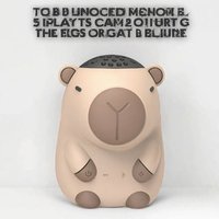 Mini-enceintes sans fil TK910 Kapibara en forme de poupée de dessin animé, modèle d'action mignon insérable, en plastique, avec batterie intégrée