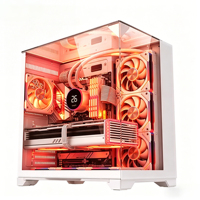 Zeromaster Desktop Computer Case Gaming ATX RGB PC Case Tempered Glass Cabinet