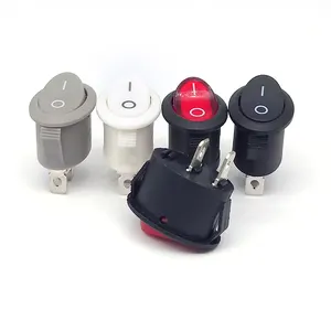 KCD1 Elliptic Rocker Switches And Boat Switches Spdt Rocker Switch With Led Lights