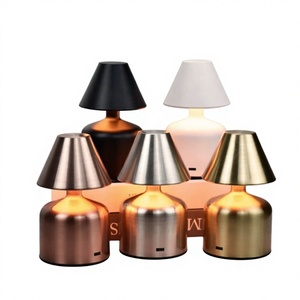 USB Rechargeable Cordless <b>Night</b> <b>Light</b> Table Lamp Touch Control Dimmable <b>LED</b> 3 Colors Silver Bedroom Decor - Product Image 6