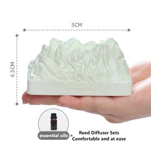 Ensembles de diffuseurs de roseaux ROOGO en forme de montagne enneigée Difusores d'arômes de luxe avec huiles essentielles rehaussent élégamment les rituels quotidiens - Product Image 2