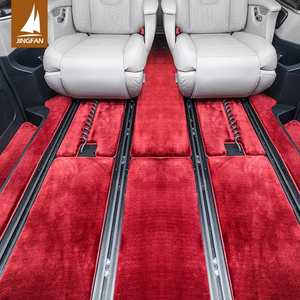Tappetini Auto Personalizzati di Lusso in Cashmere Rosso, Impermeabili e Antiscivolo, Set Completo per <span class=keywords><strong>Mercedes</strong></span> <span class=keywords><strong>Classe</strong></span> <span class=keywords><strong>V</strong></span> W447 <span class=keywords><strong>VITO</strong></span> V250L - Product Image 4
