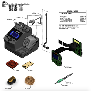 Nuevo producto JBC CDN <span class=keywords><strong>NT115</strong></span> Nano mango incluido Estación de soldador de alta precisión integrada para aplicaciones de microsoldadura - Product Image 2