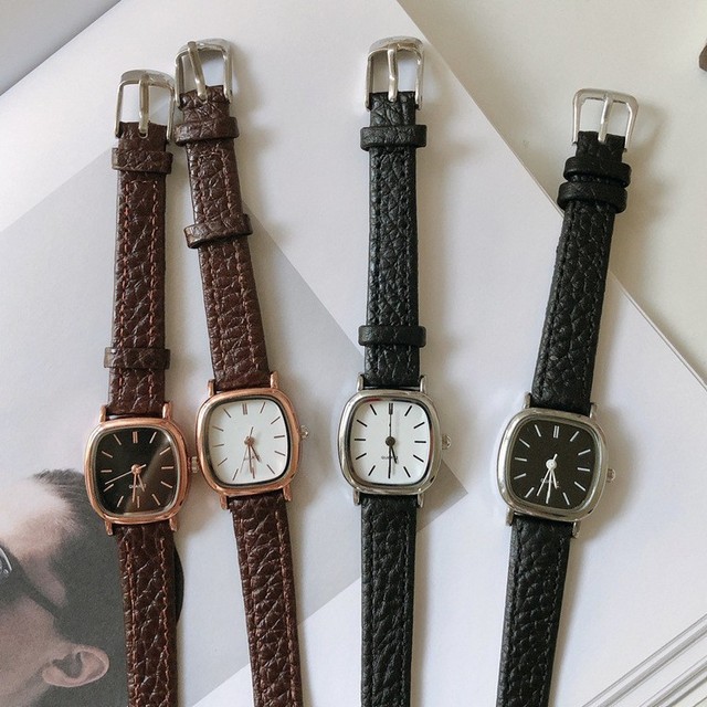 Fashion Watch Women PU Leather Quartz Wristwatch Relojes De Mujer Ladies Watch for Girlfriend Gift
