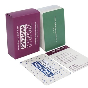 Cartes à jouer classiques anglaises de <span class=keywords><strong>solitaire</strong></span> en papier noir de haute qualité personnalisées, vente en gros, impression imperméable, jeux de société pour la famille - Product Image 1