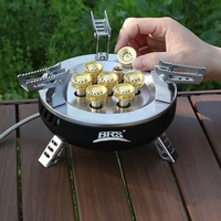 Réchaud de camping portable à gaz butane Seven-Star, puissant brûleur pour pique-nique et cuisson en extérieur, modèle BRS-207, idéal pour le backpacking